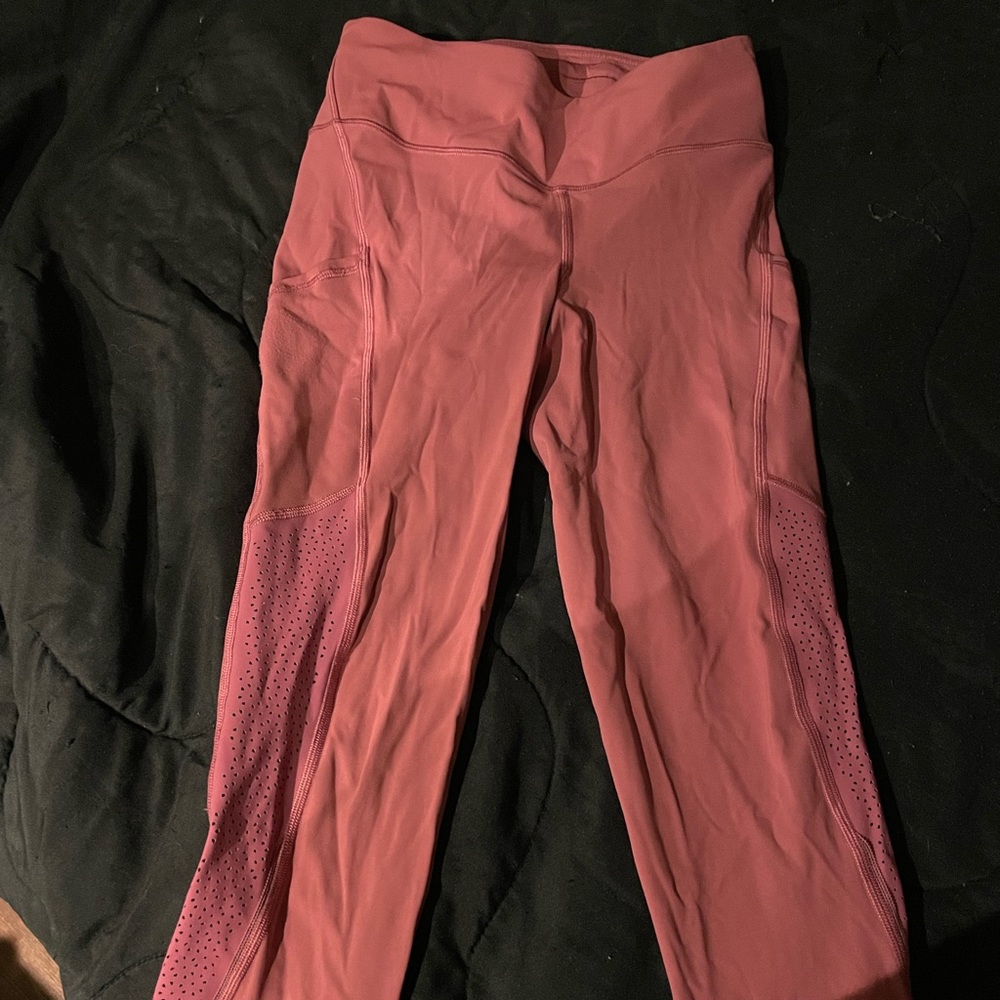 Pink Lululemon crops